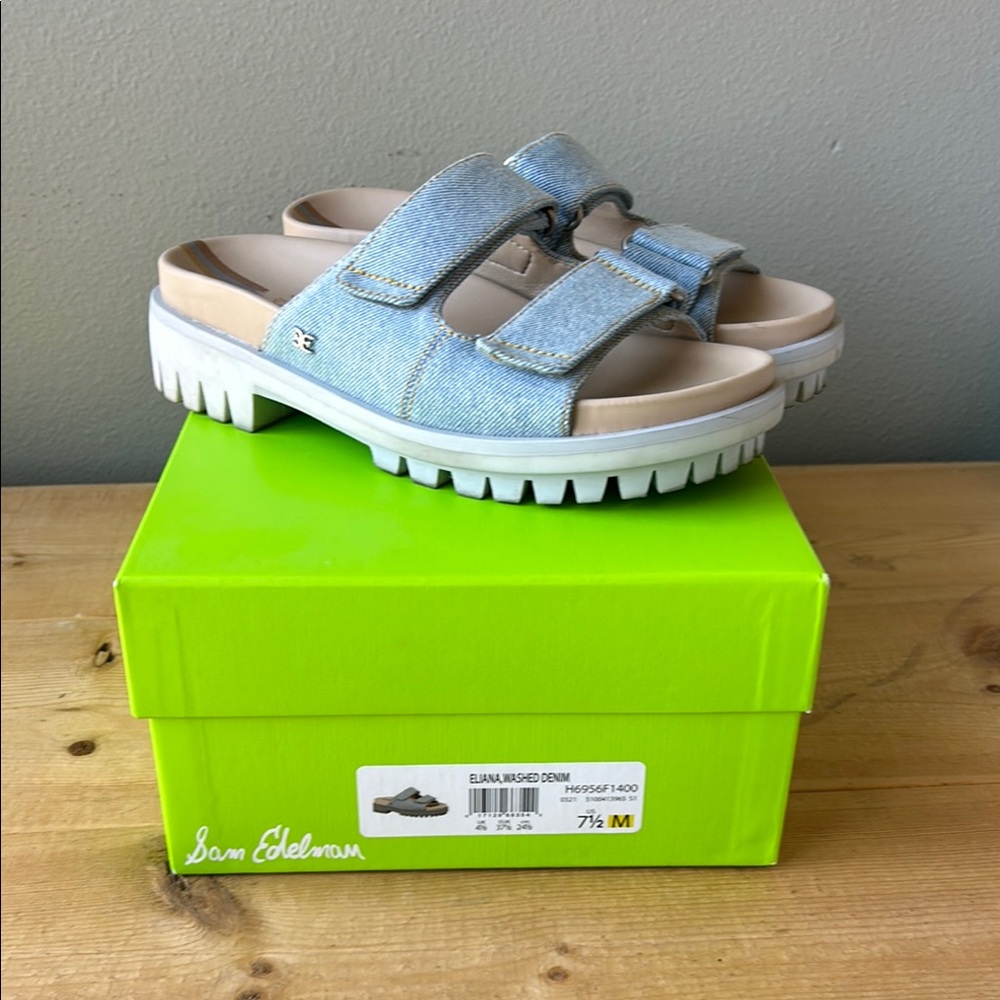 Sam Edelman Eliana Denim Slide Sandals